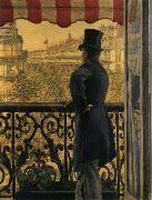 Gustave Caillebotte The view watched from  balcony oil painting picture wholesale